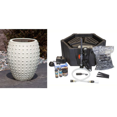 One of a Kind FNT2201 Ceramic Vase Complete Fountain Kit Vase Fountain Blue Thumb